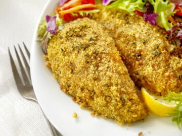 Breaded, Cod, High Angle View, Fish, Coating - Outer Layer