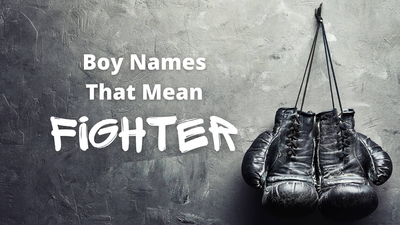 Boy Names That Mean Fighter