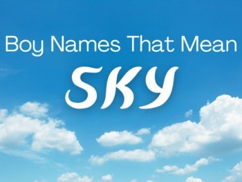 Boy Names That Mean Sky