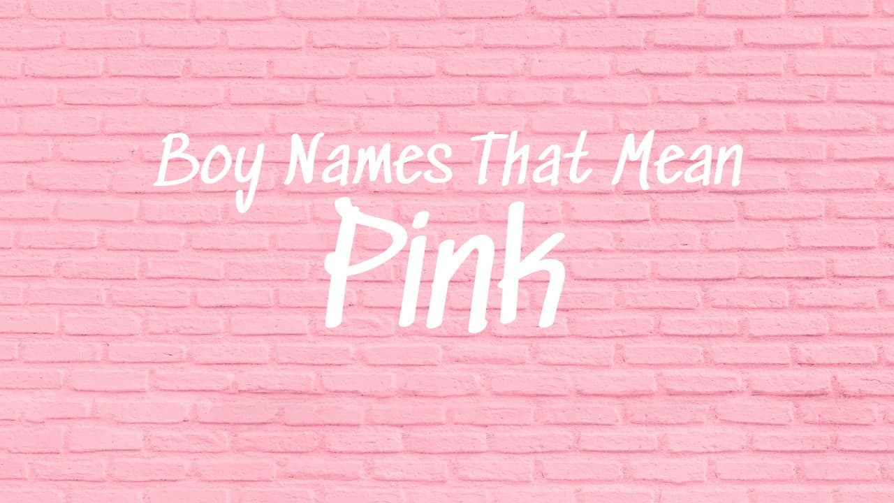 Boy Names That Mean Pink 