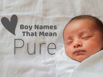 Boy Names that mean pure