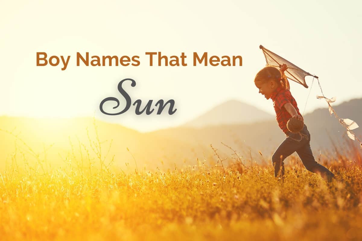 Boy Names That Mean Sun