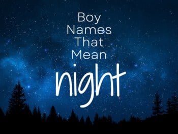 Boy Names That Mean Night