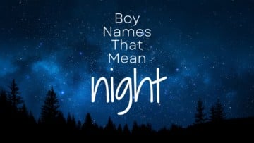 Boy Names That Mean Night