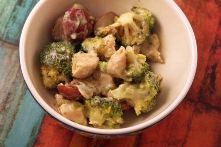 Broccoli Chicken Potato Parmesan