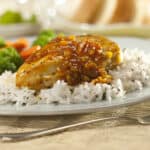 Chicken Meat, Pilau Rice, Dinner, Orange - Fruit, Orange Color
