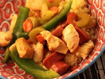 Chicken and Kielbasa Couscous