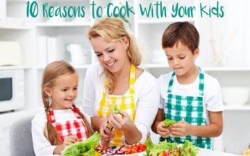 Salad time with the kids in the kitchen - healthy life education