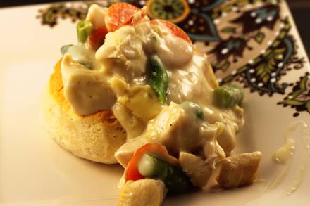 Creamed Chicken and Biscuits