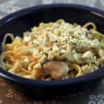 Blue Cheese Artichoke Fettuccine