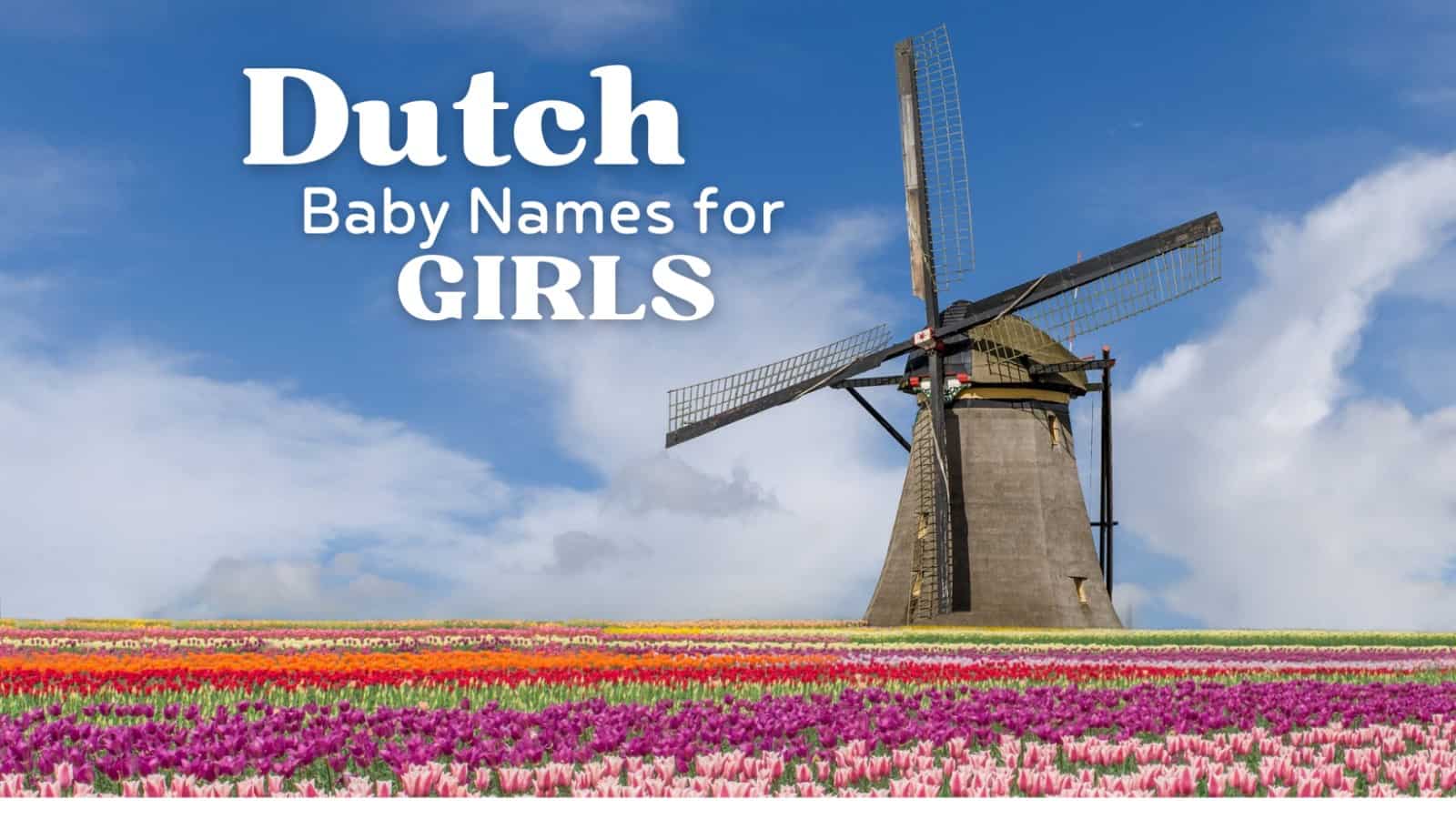 Dutch Baby Names for Girls
