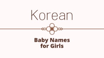 Korean Baby Names for girls