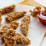 4-7 Ingredient Chicken Crispy Onion Barbecue Chicken Fingers, Chicken Meat, Chili Con Carne, Sauce, Sweet Food, Appetizer