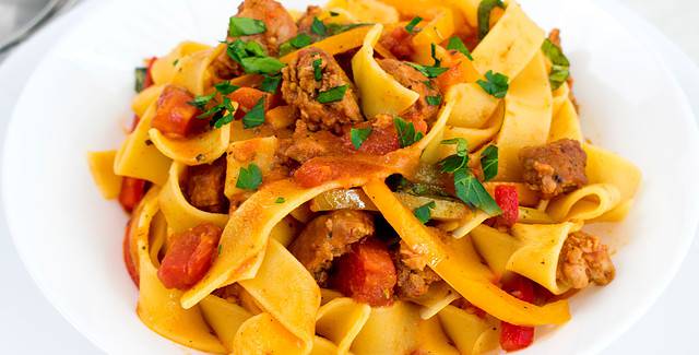 Italian Pepper Steak, Basil, Bell Pepper, Crockery, Dinner, Food