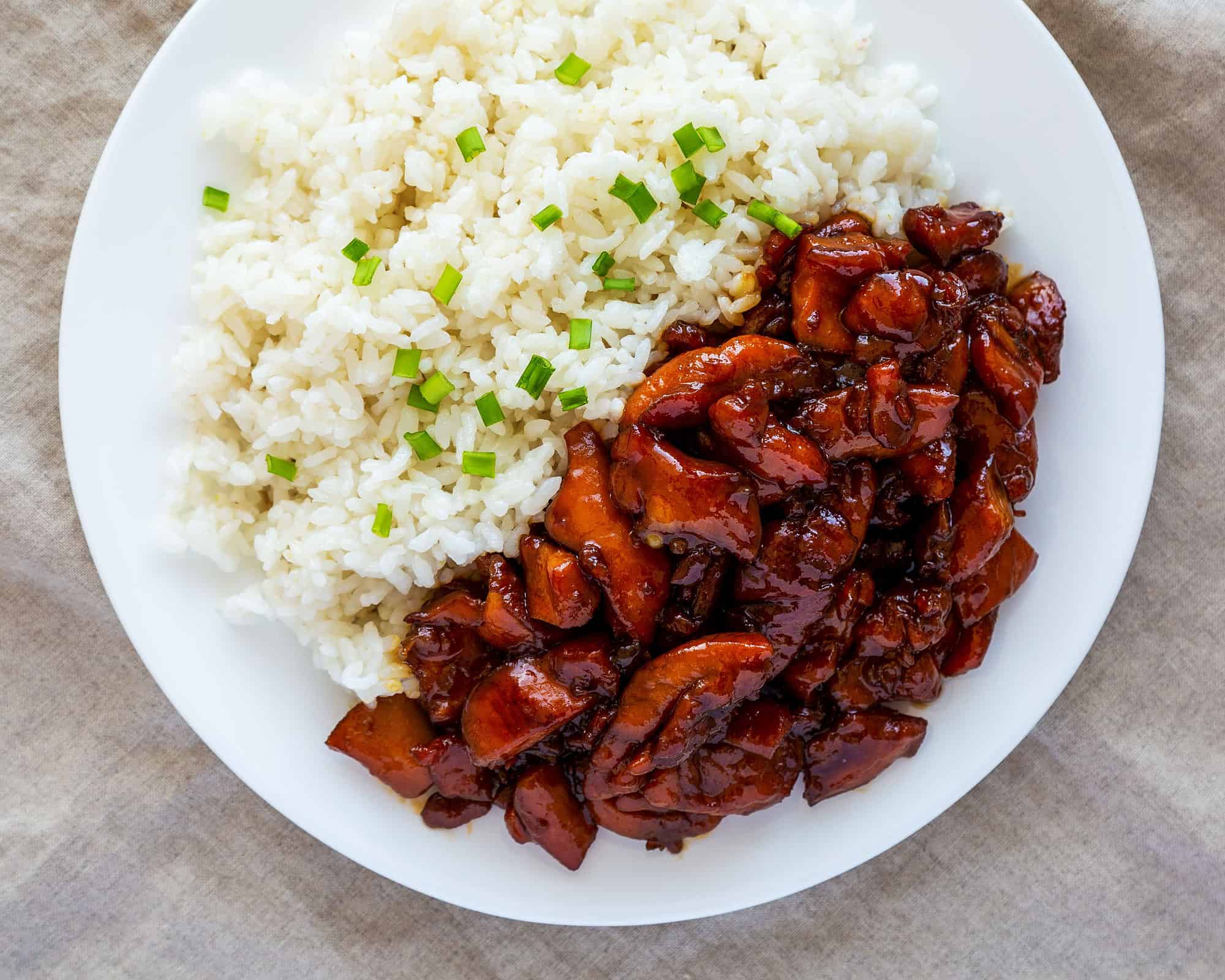 Bourbon Chicken, Brown, Brown Sugar, Color Image, Cooked, Dinner
