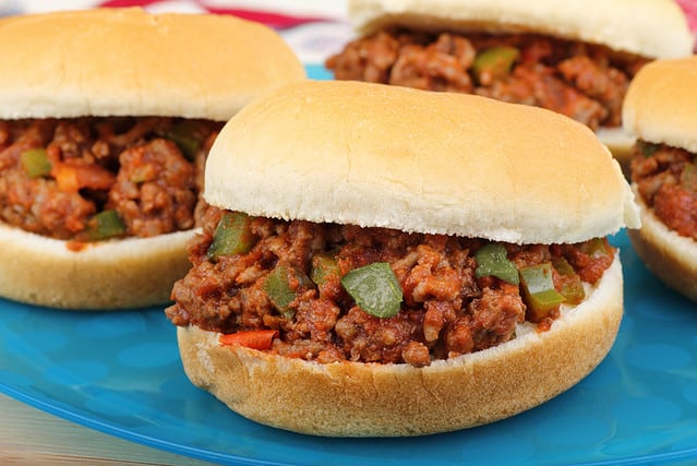 Crock Pot Meatless Sloppy Joes, Sloppy Joe, Barbecue - Meal, Beef, Bread, Bun - Bread