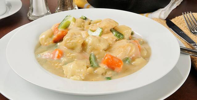 Easy_Casserole, Chicken Meat, Dumpling, Bean, Bowl, Carrot