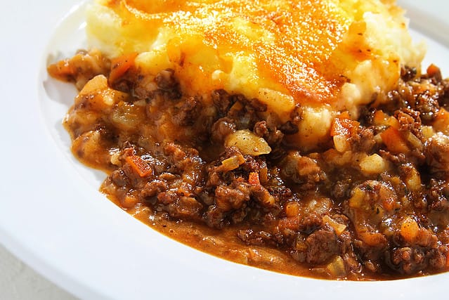 Baked, Beef, British Culture, Close-up, Cooked, Old Fashioned Shepherd’s Pie