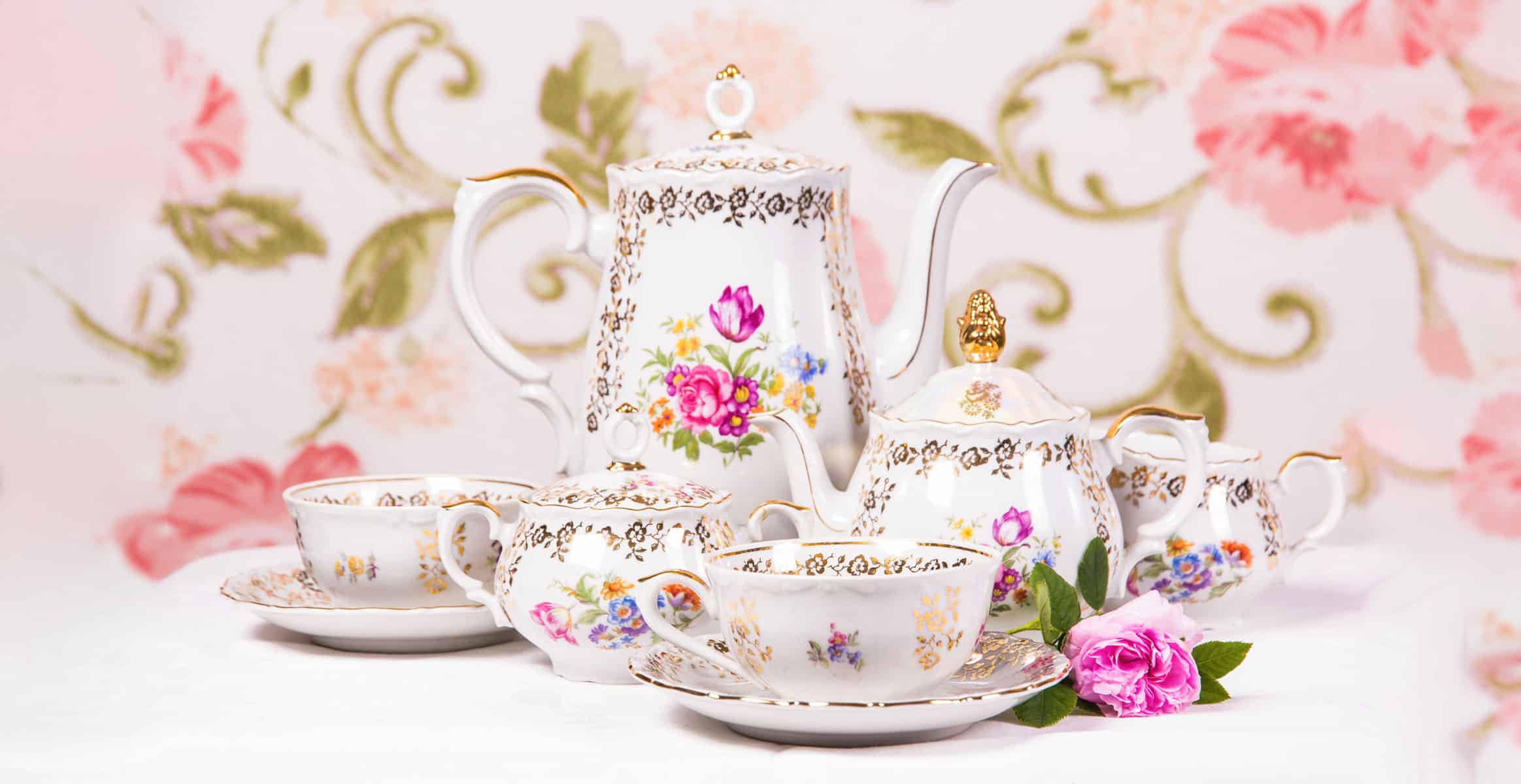 Tea Party, Group Of Objects, Tea - Hot Drink, Afternoon Tea, Order, Antique