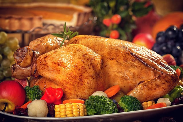 Autumn, Place Setting, Baked, Broccoli, Cauliflower