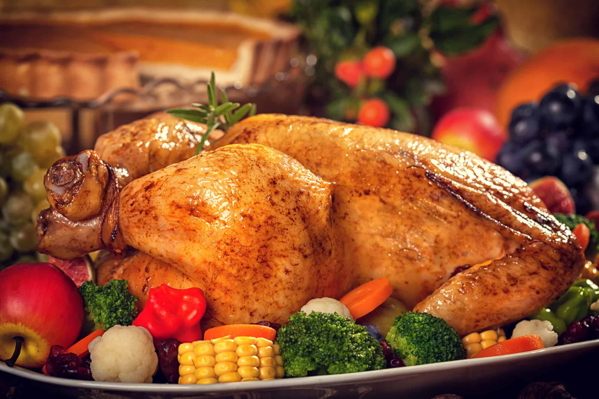 Autumn, Place Setting, Baked, Broccoli, Cauliflower