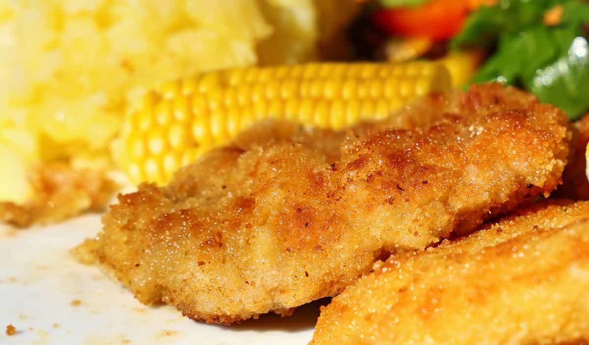 Saltine Fried Chicken, Artisanal Food and Drink, Austria, Breaded, Close-up, Cutlet