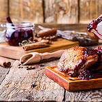 Cranberry Relish, Anise, Autumn, Baked, Chicken Meat, Christmas