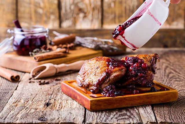 Cranberry Relish, Anise, Autumn, Baked, Chicken Meat, Christmas