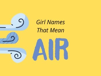 Girl Names That Mean Air