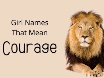 girl names that mean courage