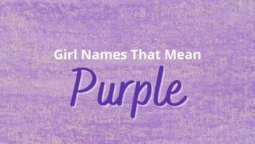 Girl Names That Mean Purple