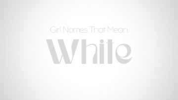 Girl Names That Mean White