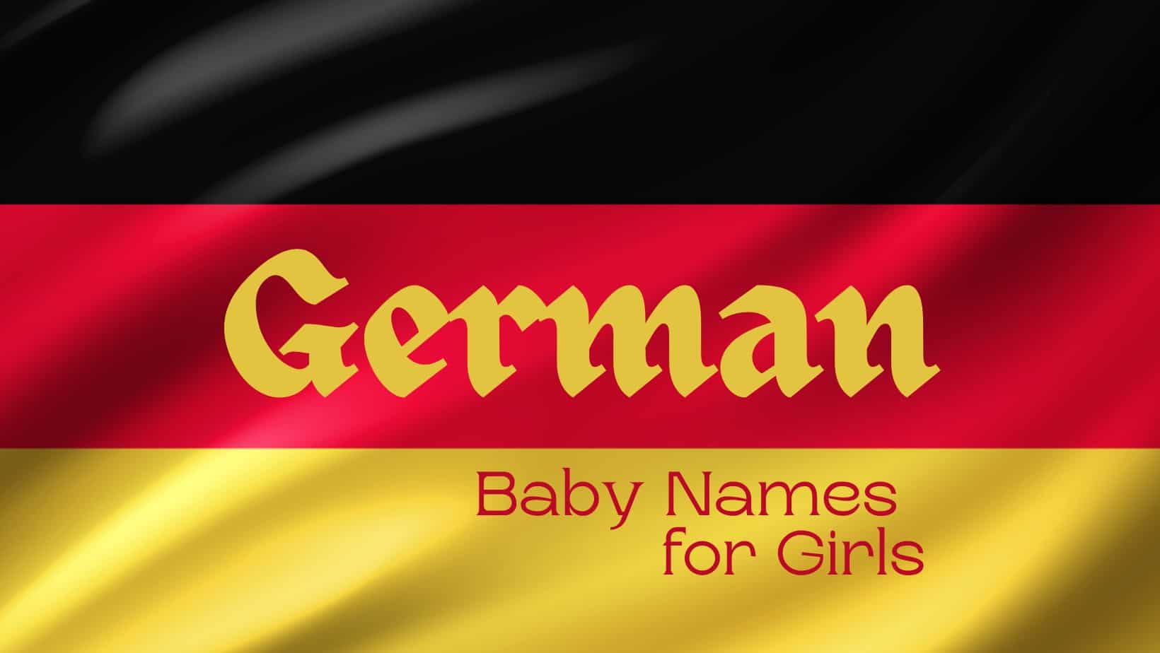 German Baby Names for girls