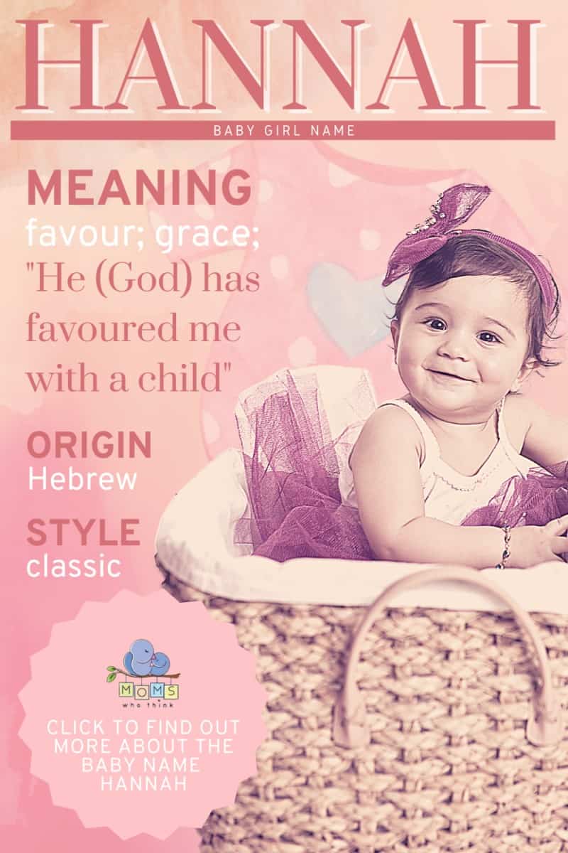 Hannah baby name meaning and origin
