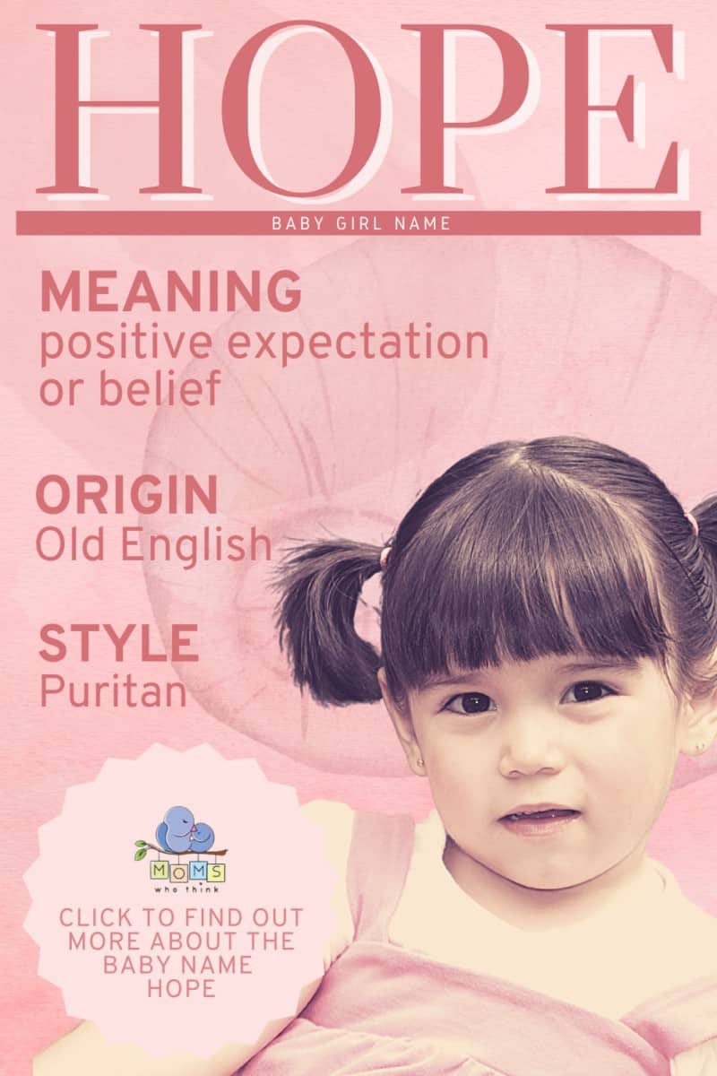 Hope baby name meaning and origin