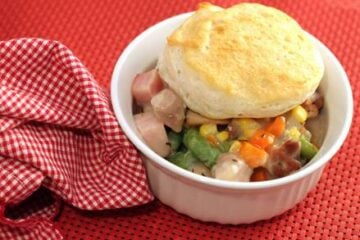 Ham and Chicken Biscuit Pie