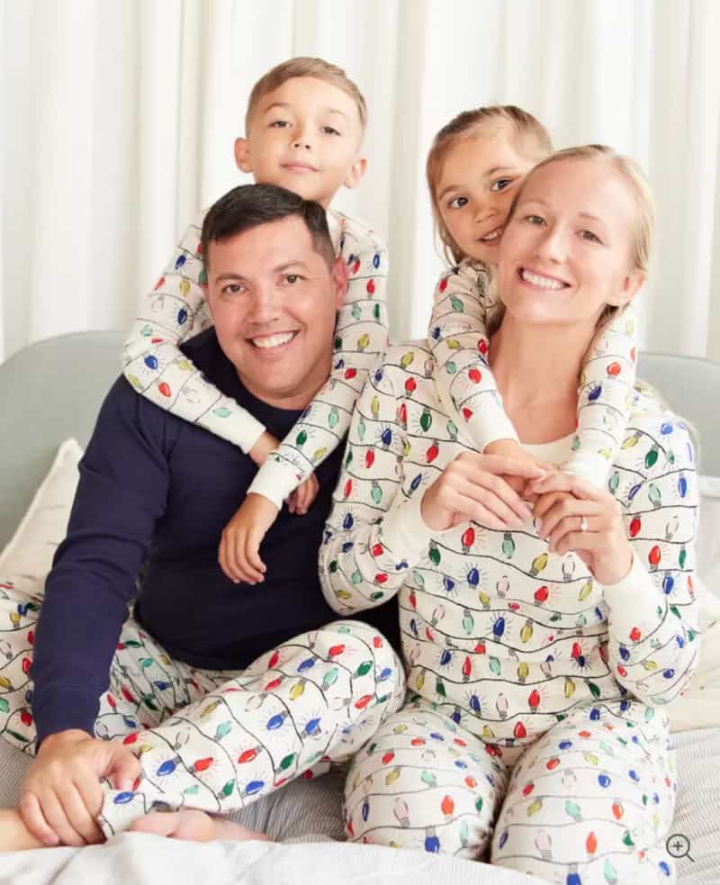 Bright Bulbs family Christmas jammies