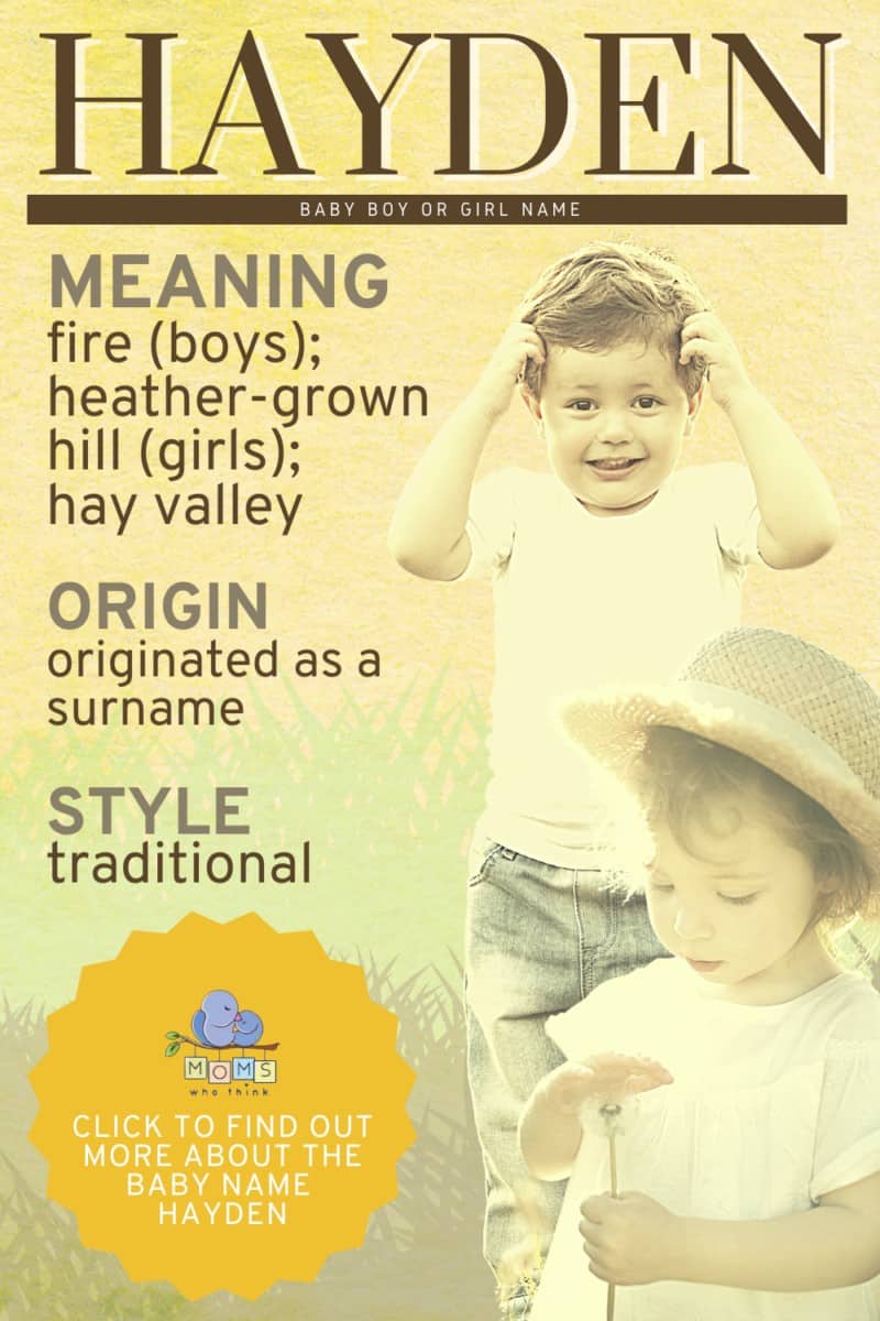 Hayden baby name meaning and origin