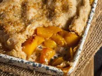 Healthy Peach Cobbler