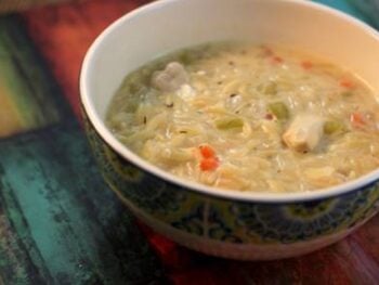Lemon Chicken Orzo Soup
