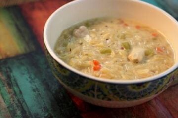 Lemon Chicken Orzo Soup