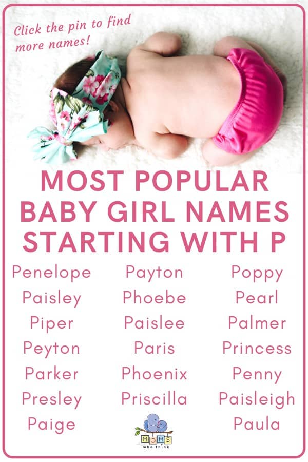 Baby Girl Names That Start With P