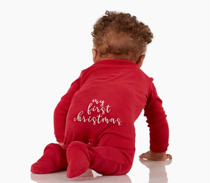 red baby romper 