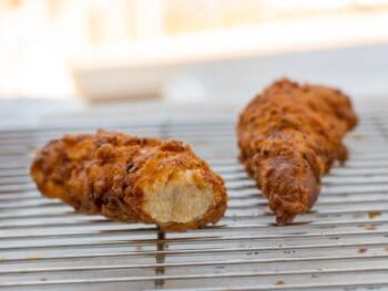 Parmesan Chicken Fingers with Warm Tomato Dipping Sauce Recipe