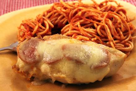 Pepperoni Chicken and Spaghetti
