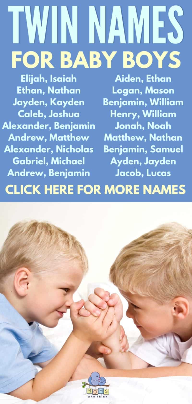 Popular Twin Baby Boy Names
