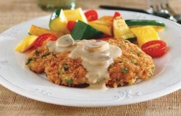 Pork Schnitzel with Mushroom Gravy