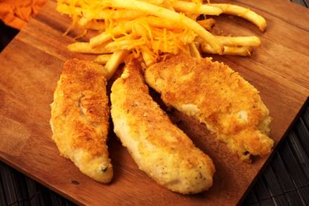 Ranch Chicken Tenders with Cheese Fries