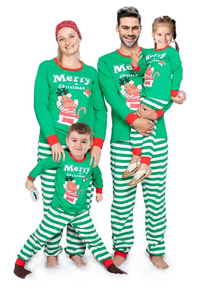 Merry Christmas matching family Christmas jammies