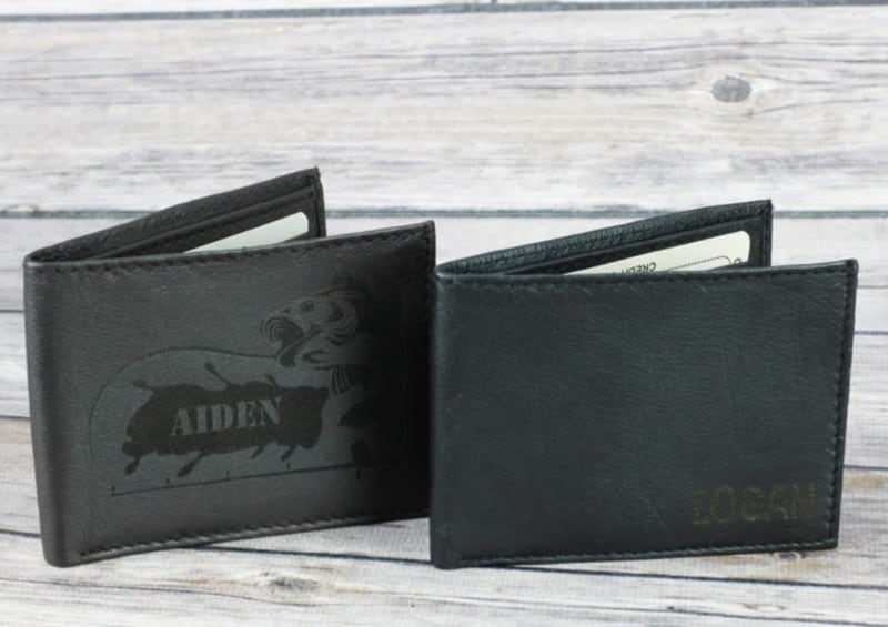 personalized leather wallets